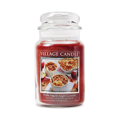 Qiri aromatik Village Candle Warm Maple Apple Crumble, 21.25 oz