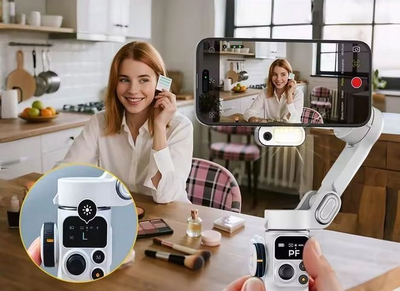 Stabilizues dore AOCHUAN Smart P2, 3 akse, magnetik, për smartphone, i zi