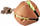 Lodër interaktive për qen Duvoplus Snack Toy Kiwi, material pelush dhe Oxford, kafe jeshile