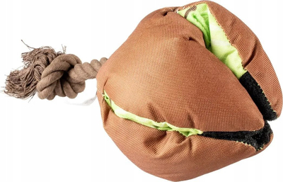 Lodër interaktive për qen Duvoplus Snack Toy Kiwi, material pelush dhe Oxford, kafe jeshile