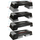 Platformë aerobie Eb Fit Step, 70 cm, lartësi e rregullueshme, gri e zezë