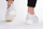 Atlete goca Puma Mayze Thrifted W, me platformë të lartë, material sintetik, të bardha me bezhë