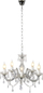 Llambadar Lucide Elegant Arabesque, 6xE14, plastikë e tejdukshme, transparencë