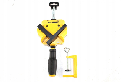 Kllapë cepi DeWalt Angle Corner Clamp, kap deri 55mm, alumin, e verdhë