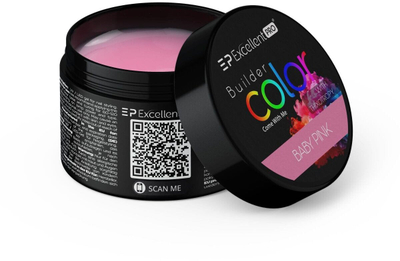Xhel ndërtues për thonj Semilac Builder Color, pastel baby pink, 15g