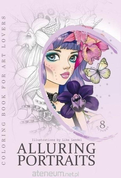 Libër me ngjyrosje Creative Coloring Book A4 Portraits Purple Fresh, format A4, 8 ilustrime, vjollcë