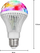 Llambë disko LED LBCRL, E27, RGB rrotulluese, e bardhë