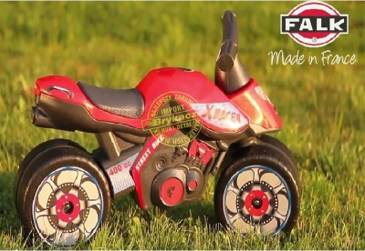 Motor lodër Falk Moto X Racer 400, ride on, 3 rrota, i kuq