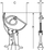 Prerës kabllosh Bahco 2805-280, mekanizëm ratchet, 280mm, i kuq