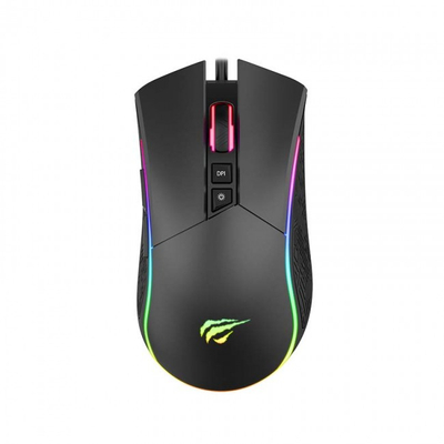 Гејминг глушец Havit MS1001S, 4800 DPI, RGB, црн