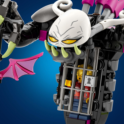 Set lodër Lego Dreamzzz Grimkeeper përbindëshi me kafaz 71455, figurinë aksioni, 7+
