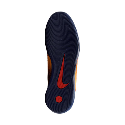 Këpucë futsall Nike Mercurial për burra, portokalli me blu