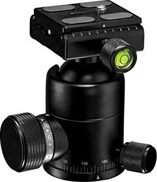 Kokë trepodi Mantona Onyx 12 Ball Head, ngarkesë 12kg, piaster Arca-Swiss, e zezë