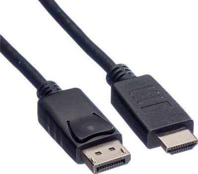 Kabllo Roline 11.04.5780, DisplayPort në HDMI, 1m, i zi