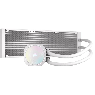 Ftohës ujor CORSAIR NAUTILUS 360 RS ARGB, radiator 360 mm, RS120 ARGB, i bardhë