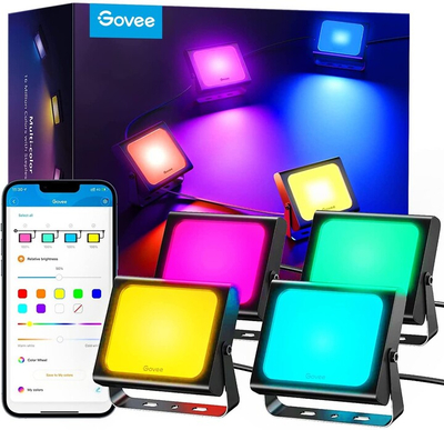 Drita të jashtme Govee Flood Lights SMART LED, 4 copë