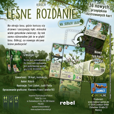 Zgjerim loje me letra Forest Hand Rebel Forest Hand At the Forest Edge, 36 letra, për lojën bazë Forest Hand
