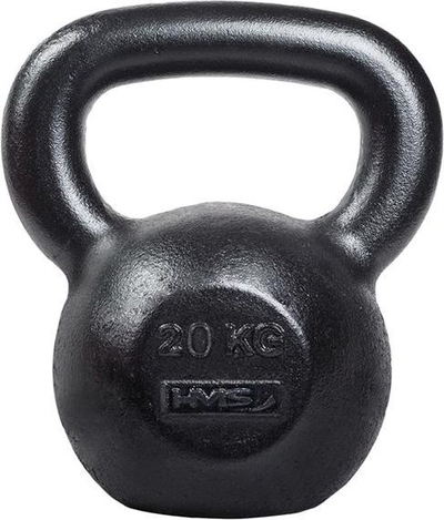 Kettlebell HMS KZG20, 20 kg, prej gize, i zi