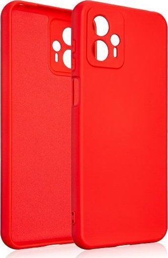 Mbulesë telefoni Beline Silicone për Motorola Moto G13 G23, silikon fleksibël, kundër gërvishtjeve, e kuqe