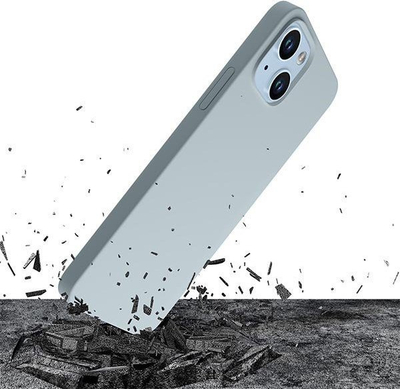 Kapotë telefoni 3mk Hardy Silicone MagCase, për iPhone 14, MagSafe, blu e çelët