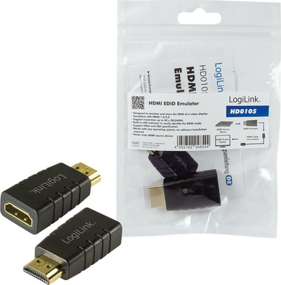 Емулатор HDMI LogiLink HD0105, EDID, 4K 60Hz, црн