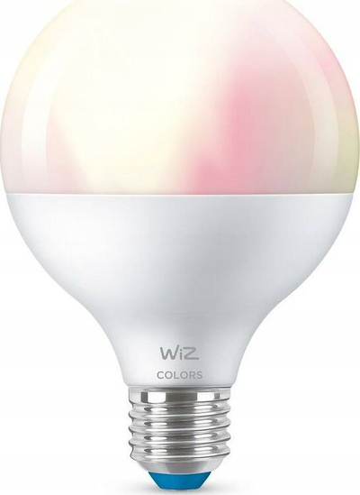 Llambë smart Philips WiZ Globe, LED 11W 75W eq., E27, e bardhë