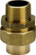 Bashkues drejt bronzi Viega Straight Screw Union, 18 x 1/2