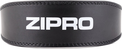 Rrip fitnesi Zipro Power Belt, lëkurë, me jastëk tek mesi, i zi