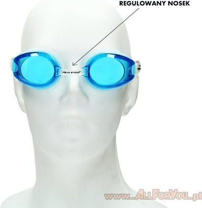 Syze noti Aqua-Speed Avanti 29/007, anti-fog, mbrojtje UV, bardh e blu