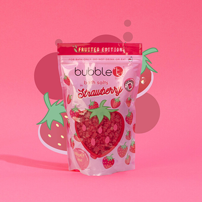 Kripë për vaskë Bubble T Cosmetics Strawberry, 150 g