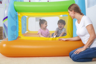 Trampolinë Bestway (52441), 175 x 173 x 130 cm, shumëngjyrëshe