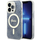Futrollë Guess IML 4G MagSafe për iPhone 15 Pro, 6.1", blu