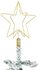 Yll dekorativ Nordic Winter 3D Star, LED me prizë, 32x25x25 cm, i artë