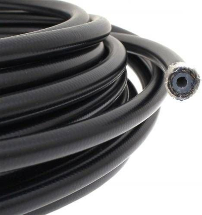 Zorrë PTFE TurboWorks AN4, 5.5mm, gërshet çeliku me PVC, gri