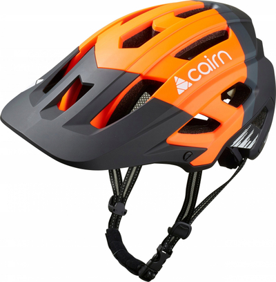 Kaskë biçiklete Cairn Dust II, për MTB Enduro, 17 vrima ajrimi, portokalli neon