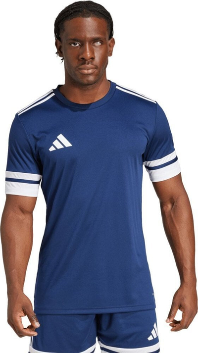 Bluzë sportive adidas Squadra 25 M JG5830, me teknologji Aeroready, prej poliesteri të ricikluar, blu navy