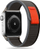 Rrip ore Tech-Protect najlon për Apple Watch 42-49mm, me Velcro, zi me portokalli