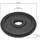 Disk peshe Sportop, 10 kg, gize, vrimë 28 mm, i zi