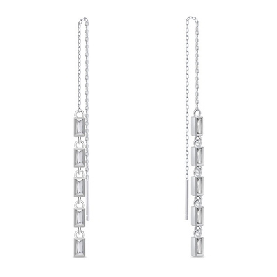 Vathë për femra Brilio Silver EA1009W, të argjendtë 