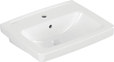 Lavaman Newo Washbasin 4A9260, qeramikë sanitare, drejtkëndësh, i bardhë