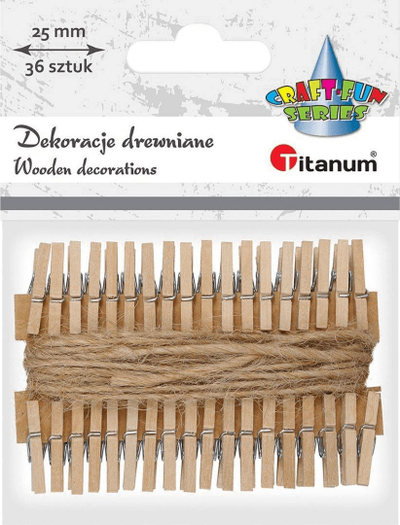 Kapëse druri Titanumm 36 copë