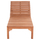 Shezlong plazhi Stellano HM6159, dru teak, me rrota, natyral