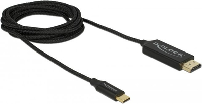 Kabllo Delock USB C në HDMI, 2 m, e zezë