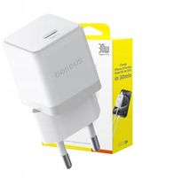 Karikues muri Baseus Palm, PD 30W, Type C, i bardhë
