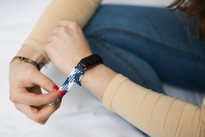 Rrip dore Forcell F Design FX5 për Xiaomi Mi Band 8, blu navy