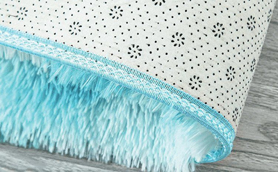 Tapet Strado Ombre Shaggy, 80x150 cm, push i lartë, blu ombre