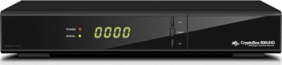 Marrës satelitor CryptoBox AB 800UHD, 4K UHD, USB për muzikë e filma, i zi