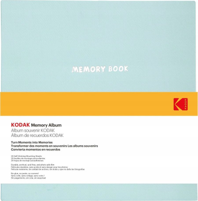 Album fotografish Kodak me faqe vetëngjitëse, 40 faqe, 23x27 cm, blu e çelët
