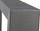 Tavolinë ngrënie ARCTIC Silver, 220x90 cm, çelik inox, e bardhë me argjend