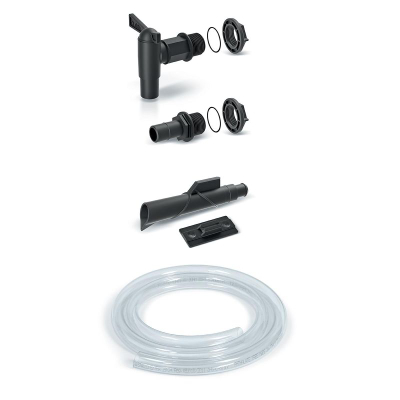 Set lidhësish për depo uji Prosperplast Connection Kit, rubinet 3/4", zorrë transparente, i zi